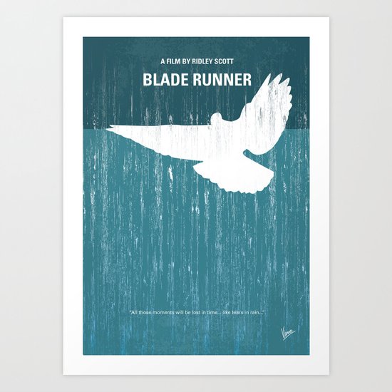 No011 My Blade Runner minimal movie poster Art Print