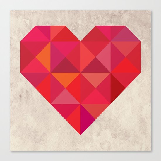 Heart geometry Canvas Print
