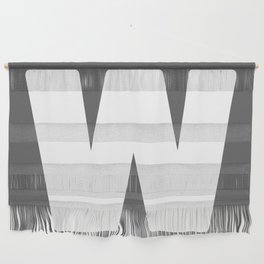 W (White & Grey Letter) Wall Hanging