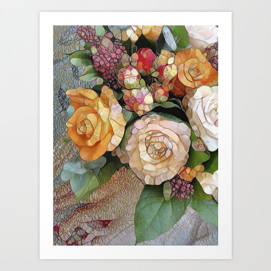 Vintage Roses Art Print