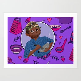 Chef Miles Art Print