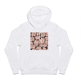 Seamless floral pattern with stylized large blossoms Hoody