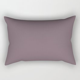 Purple-Gray Aubergine Rectangular Pillow
