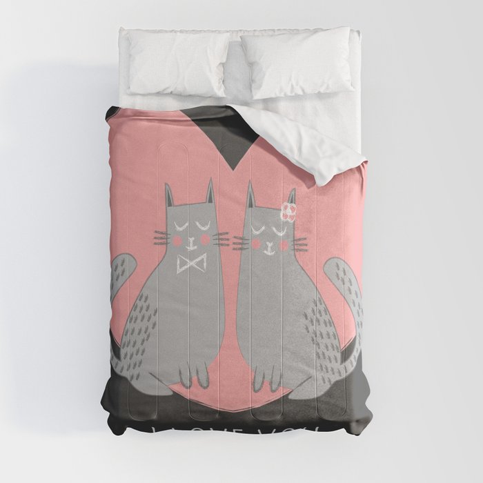 happy cats Comforter