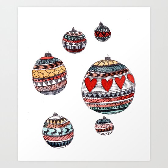Baubles Art Print