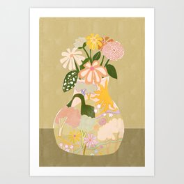 Flowers in The Vase Art Print