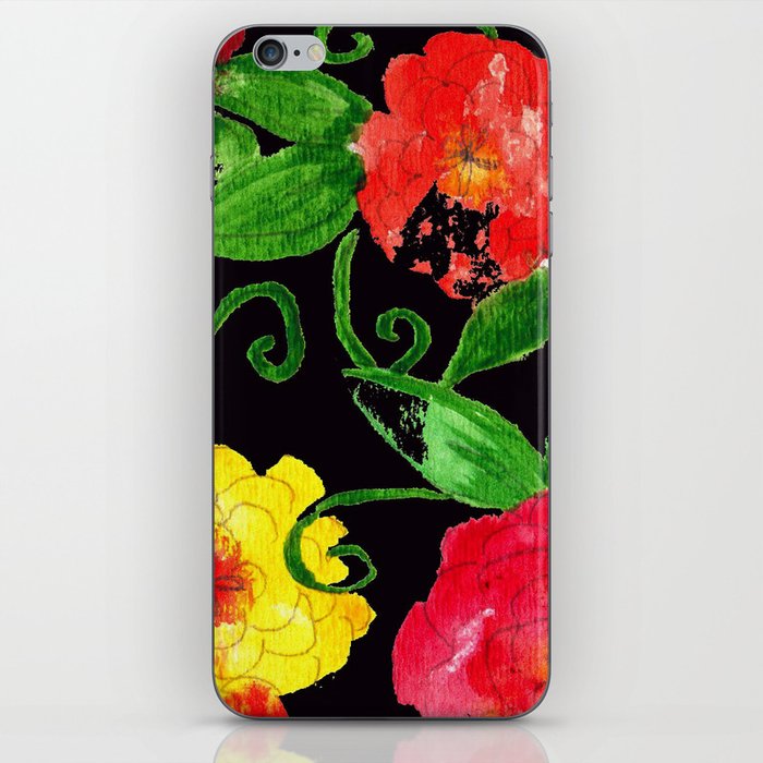 Vintage Wallpaper Black Iphone Skin By Laurabraydesigns Society6