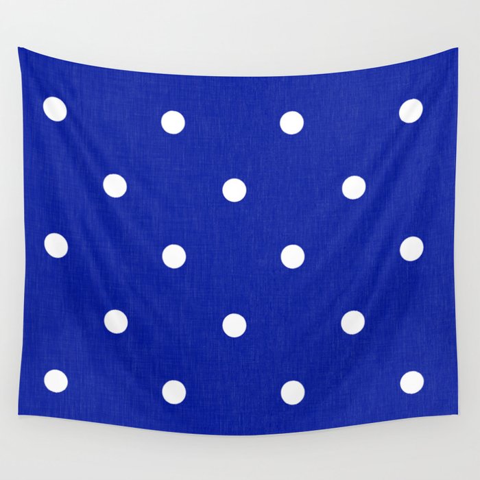 Dotty Blue Wall Tapestry