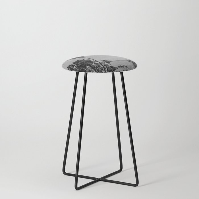 Laguna Beach USA Black&White | Fine Art Travel Photography Counter Stool