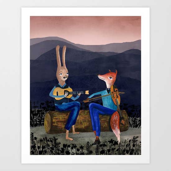 Smoky Mountain Gypsy Jazz Art Print