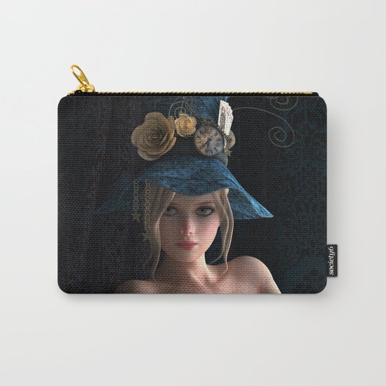 Nude Steampunk girl Carry-All Pouch