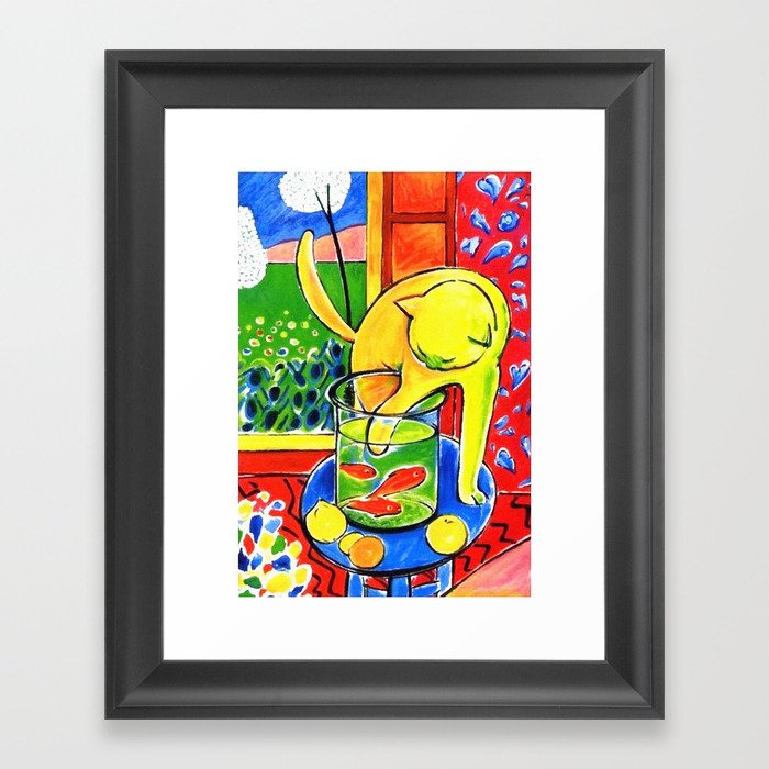 Henri Matisse Le Chat Aux Poissons Rouges 1914 The Cat With Red Fishes Artwork Framed Art Print By Cloth O Rama Society6 Henri Matisse Le Chat Aux Poissons Rouges 1914 The Cat With Red Fishes Artwork Framed Art Print By Cloth O Rama Society6