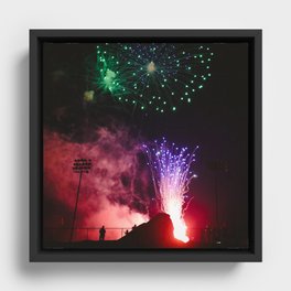 Fireworks #4 Framed Canvas