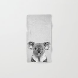 Koala 2 - Black & White Hand & Bath Towel