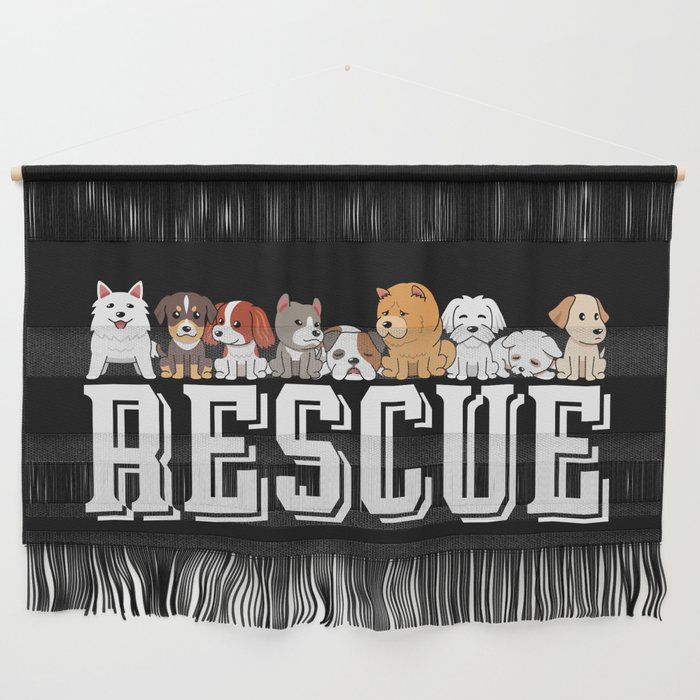 Rescue Dogs Adopt Dog Don’t Shop Wall Hanging