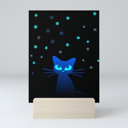 Glow in the Dark Cat Mini Art Print