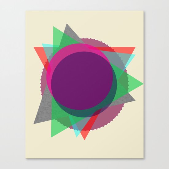 Random Circle's and Triangle's Canvas Print