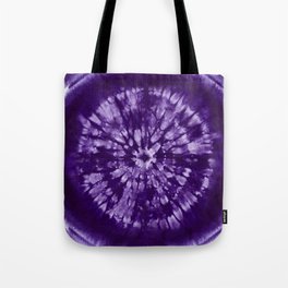 Purple Tie Dye Batik Tote Bag