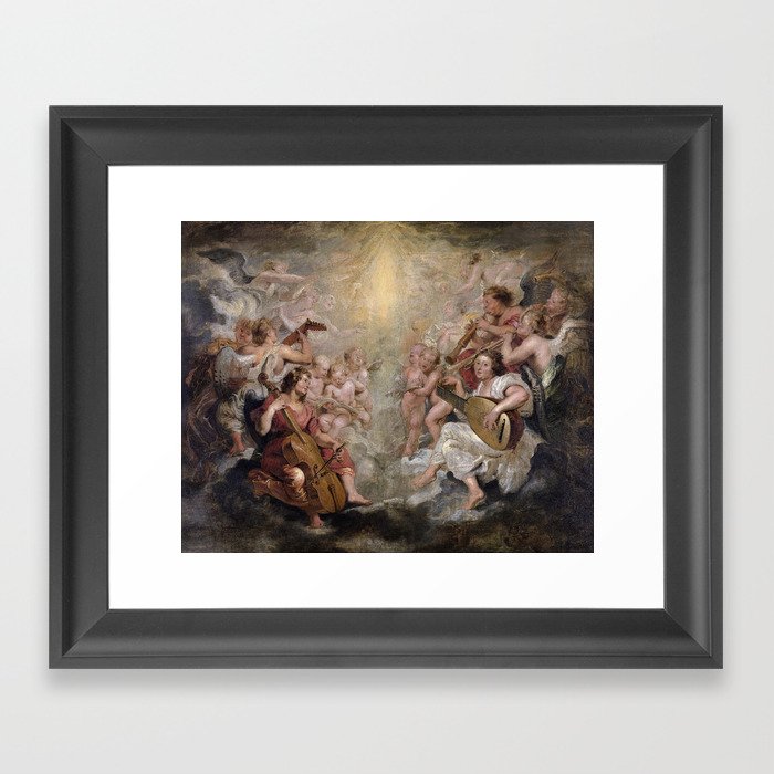 Music Making Angels - Peter Paul Rubens  Framed Art Print