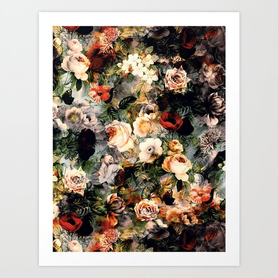 Floral Pattern RPE120 Art Print