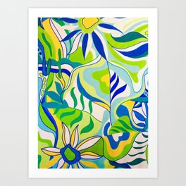 Jungle Floral Art Print