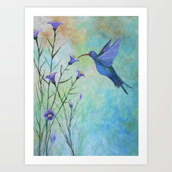 HUMMINGBIRD don't FLY AWAY FLY AWAY Art Print