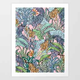 Jungle leopard Art Print