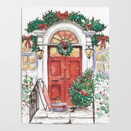 Christmas Door Poster