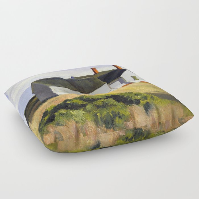 Edward Hopper - City Floor Pillow