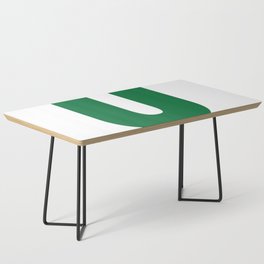 U (Olive & White Letter) Coffee Table