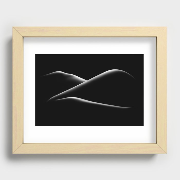 Nude woman bodyscape 17 Recessed Framed Print