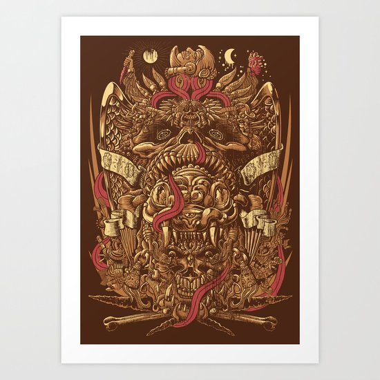 Sed de Sangre Art Print