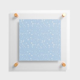 Pale Blue Terrazzo Seamless Pattern Floating Acrylic Print