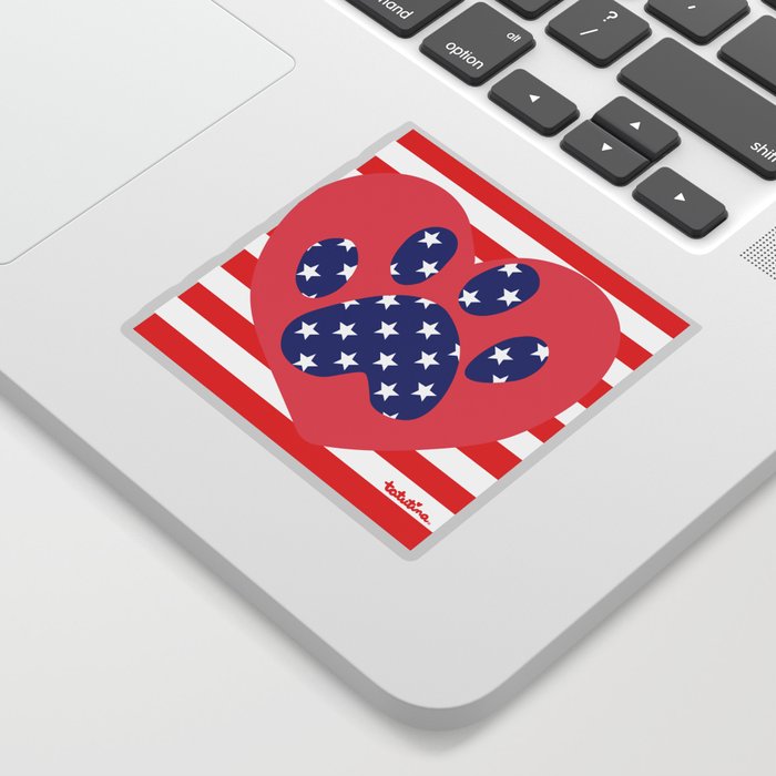 patriot paw Sticker