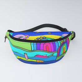  The Universe as seen from Earth - COLORED "Paper Drawings/Painting" Fanny Pack