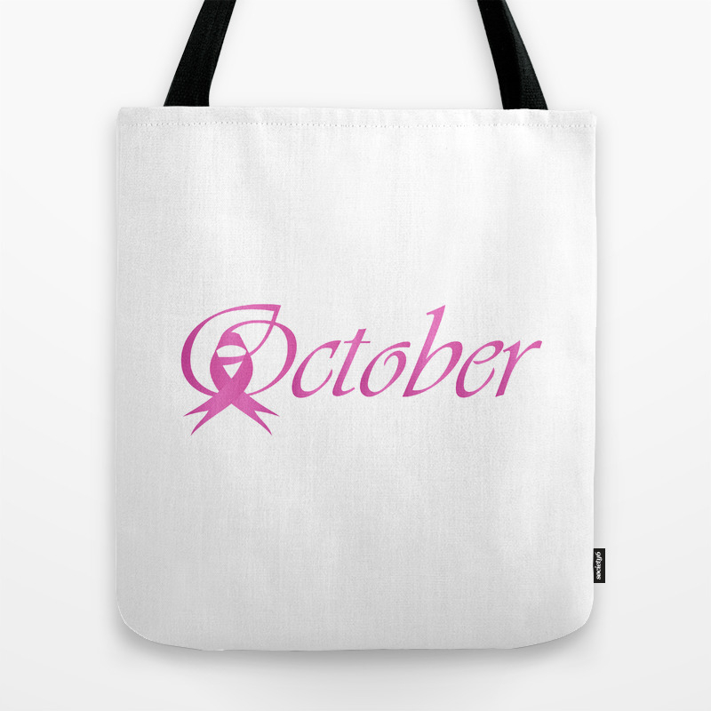 pink ribbon tote bags