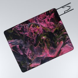 3D Paint Texture Abstract Art Picnic Blanket