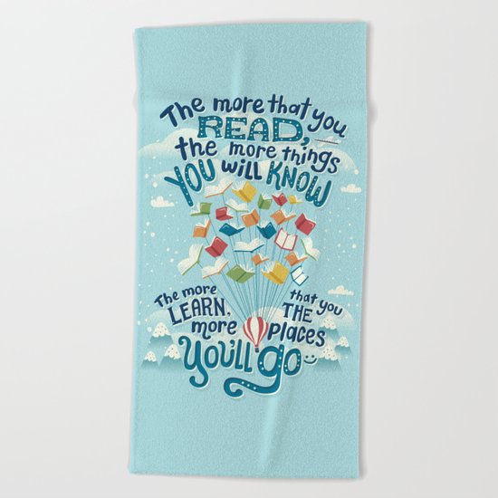 Go places Beach Towel