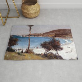 Tom Roberts Holiday Sketch at Coogee Rug | Oil, Holiday, Beach, Natural, Tomroberts, Coogee, Painting, Australia, Nature, Vacation 