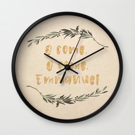 O Come, O Come, Emmanuel Wall Clock