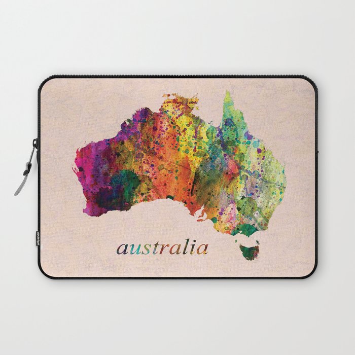 Australia painting map  Laptop Sleeve
