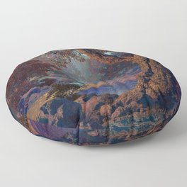 Maxfield Parrish Floor Pillow