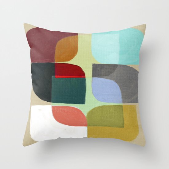 Color Overlay Throw Pillow