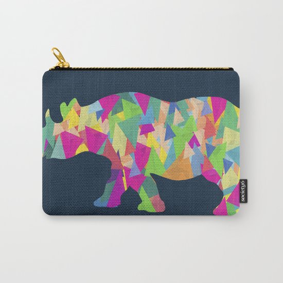 Abstract Rhino Carry-All Pouch