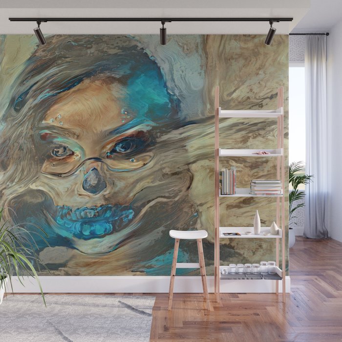 Sand Storm Ghost | AI-Generated Art Wall Mural
