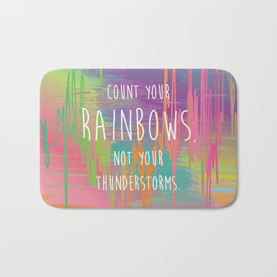 Count your Rainbows Bath Mat