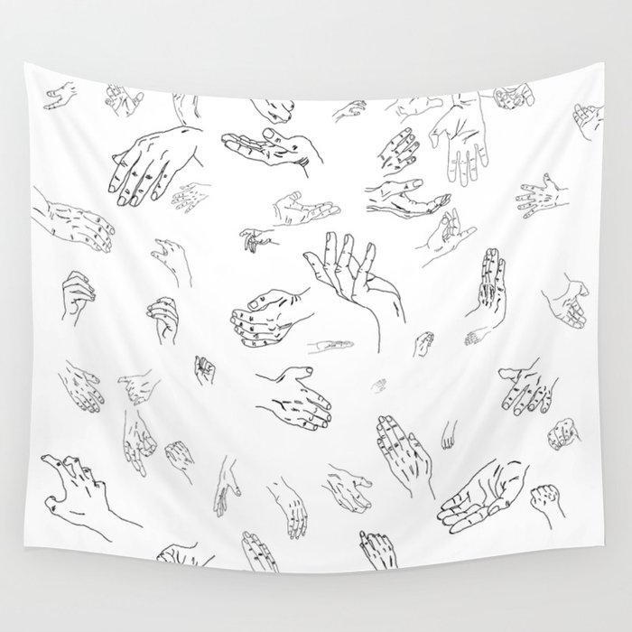 Hands of a Working Woman Wall Tapestry