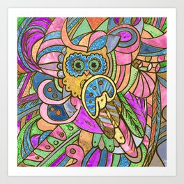 Abstract Owl Art Prints For Any Decor Style Society6