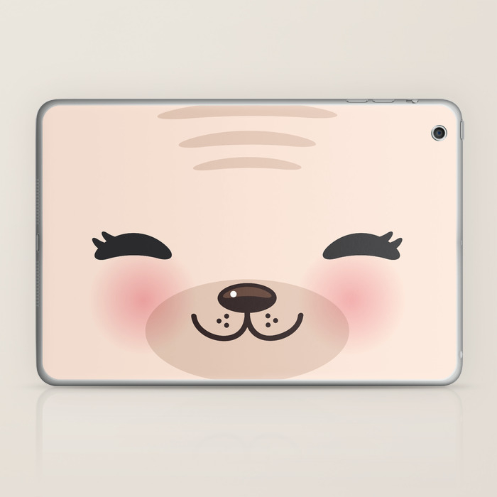 Kawaii Funny Cat With Pink Cheeks And Winking Eyes On Pink Background Laptop Ipad Skin By Ekaterinap Society6 Kawaii Funny Cat With Pink Cheeks And Winking Eyes On Pink Background Laptop Ipad Skin By Ekaterinap Society6