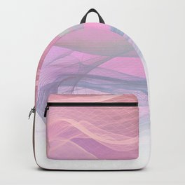 Flow Motion Vibes 1. Pink, Violet and Grey Backpack | Motion, Tonal, Smokey, Generativeart, Graphicdesign, Spontaneous, Stylish, Abstract, Art, Vapour 